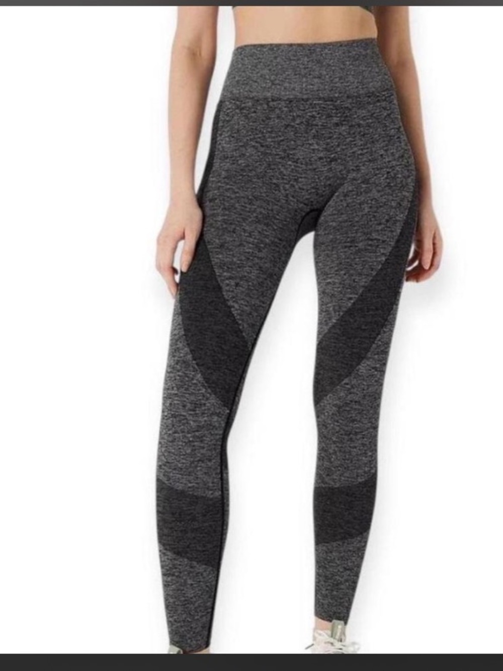Victoria’s Secret PINK Seamless high waist work out leggings mark grey contour S